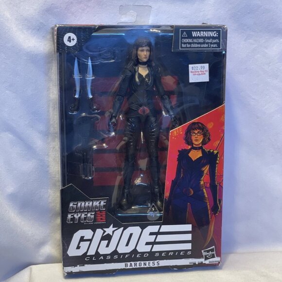 GI Joe Classified Baroness Origin Figure 6" Hasbro 19 Cobra Snake Eyes New F0110 - Picture 2 of 13